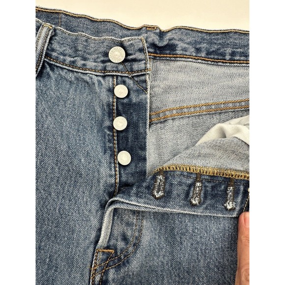 Levi’s 501 Cut Off Shorts Womens 34 Denim High Rise 2” Inseam - Picture 2 of 7